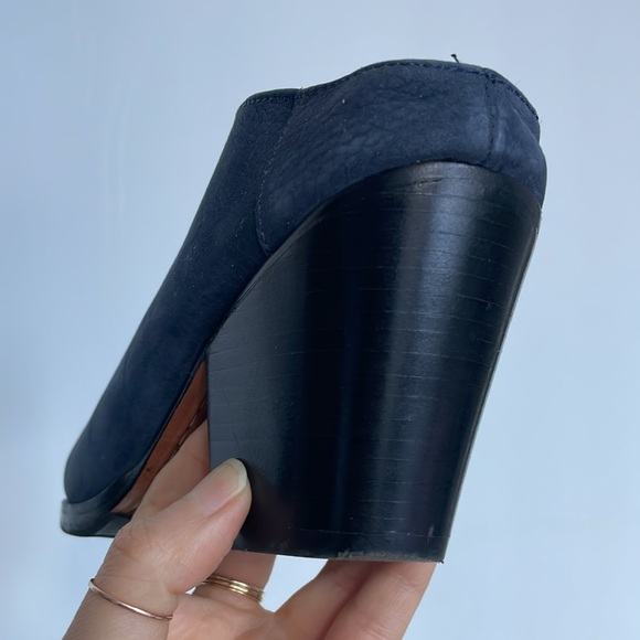 Rachel Comey blue nubuck leather heeled Mule 6.5 - Picture 3 of 7